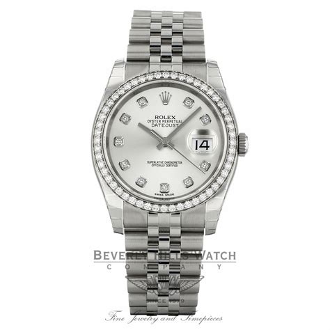 rolex datejust silver 36mm|rolex datejust 36mm diamond bezel.